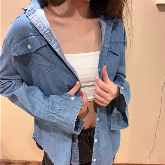 Hollister Blue Denim Overshirt - Picture 2 of 4